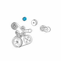 OEM Jeep Liberty Pulley-Idler Diagram - 53013324AA