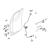 OEM 2011 Ford Mustang Door Check Bolt Diagram - -W706897-S900