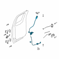 OEM 2012 Ford F-250 Super Duty Latch Assembly Diagram - AC3Z-28264A01-B