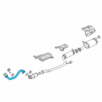 OEM Acura ILX Pipe A, Exhaust Diagram - 18210-TV9-A01