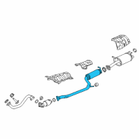 OEM 2021 Acura ILX Pipe B, Exhaust Diagram - 18220-TV9-A02