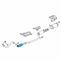 OEM 2020 Acura ILX Catalytic Converter Diagram - 18150-R4H-A10