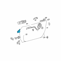 OEM 2004 Toyota Camry Upper Hinge Diagram - 68750-33010