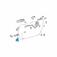 OEM Lexus ES330 Hinge Assy, Rear Door, Lower RH Diagram - 68770-33040