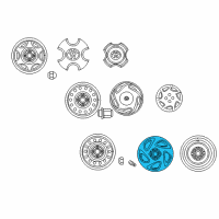 OEM 2002 Toyota Corolla Wheel, Alloy Diagram - 42611-02140