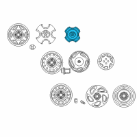 OEM 1998 Toyota Corolla Center Cap Diagram - 42638-02060