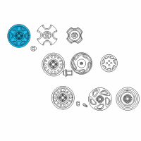 OEM 1996 Toyota Corolla Wheel, Steel Diagram - 42611-01140