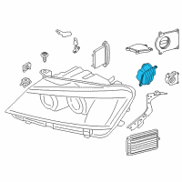 OEM 2015 BMW X4 Led Module, Direction Indicator, Left Diagram - 63-11-7-406-357