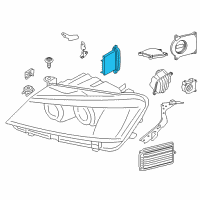 OEM 2015 BMW X4 Led Headlight Driver Module Diagram - 63-11-7-440-883