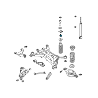 OEM Nissan Quest Bush-Rear Shock Absorber Diagram - 56218-CA000