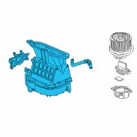 OEM Acura Blower Sub-Assembly Diagram - 79305-S0K-A01