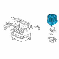 OEM 1999 Acura TL Motor Assembly, Fan Diagram - 79310-S0K-A01