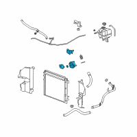 OEM Cadillac CTS Thermostat Housing Diagram - 12706567