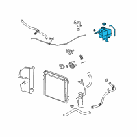 OEM Cadillac SRX Tank, Radiator Surge Diagram - 25767641