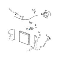 OEM 2008 Cadillac CTS Thermostat Housing Seal Diagram - 12584325