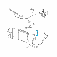 OEM Cadillac SRX Radiator Inlet Hose (Upper) Diagram - 89023435
