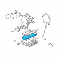 OEM 2005 Pontiac Aztek Oil Pan Gasket Set Diagram - 10182387