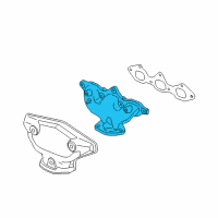 OEM 2004 Honda Pilot Manifold Assembly, Rear Exhuast Diagram - 18010-P8E-L00