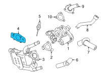 OEM Hyundai Gasket-EGR Pipe Diagram - 28491-2M800