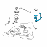 OEM 2016 Chevrolet SS Fuel Gauge Sending Unit Diagram - 13592332