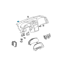 OEM Chevrolet Malibu Hazard Switch Diagram - 15258590