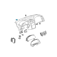 OEM 2004 Chevrolet Malibu Hazard Switch Diagram - 15258590