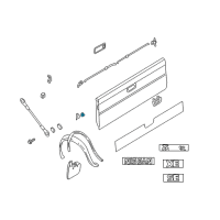 OEM 2004 Nissan Frontier Hinge Assembly-Rear Gate LH Diagram - 93481-9Z400