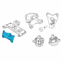 OEM 2017 BMW 640i Gran Coupe Transmission Support Diagram - 22-32-6-781-235