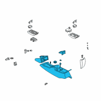 OEM 1995 Chevrolet Camaro Console Asm, Front Floor Diagram - 16754481