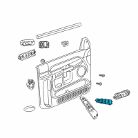 OEM 2009 Dodge Ram 3500 Switch-Window And Door Lock Diagram - 68171680AB