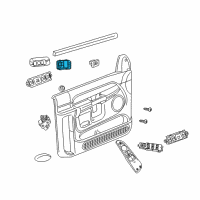 OEM 2003 Dodge Ram 2500 Switch-Door Lock Diagram - 5GS19DX9AC