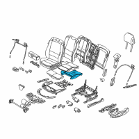 OEM 2003 BMW M3 Seat Upholstery Diagram - 52-10-8-261-013