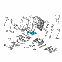 OEM 2004 BMW 325Ci Seat Upholstery Diagram - 52-10-8-261-013