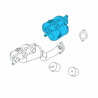 OEM 2008 BMW 328xi Exchange. Exhaust Manifold With Catalyst Diagram - 18-40-7-556-504