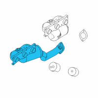 OEM BMW 128i Exchange. Exhaust Manifold With Catalyst Diagram - 18-40-7-563-738