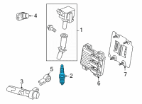 OEM 2022 Chevrolet Trax Spark Plug Asm-Gasoline Engine Ignition Diagram - 12683541