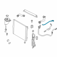 OEM 2017 BMW X5 Radiator-Expansion Tank Hose Diagram - 17-12-8-515-510