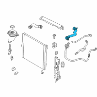 OEM BMW X5 Line, Cylinder Head-Radiator Diagram - 17-12-8-514-218