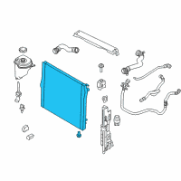 OEM BMW X6 Radiator Diagram - 17-11-8-654-431