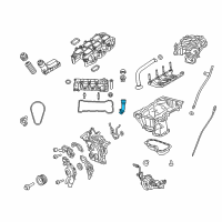 OEM 2016 Dodge Challenger Tube-Oil Filler Diagram - 68051838AC