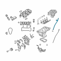 OEM 2018 Jeep Wrangler JK Tube-Engine Oil Indicator Diagram - 5047487AC