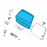 OEM 2001 BMW 325xi Trunk Lid Diagram - 41-62-8-158-552