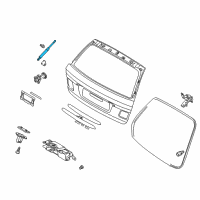 OEM BMW 325i Gas Pressurized Spring Diagram - 51-24-8-232-873