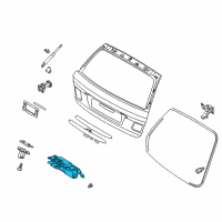 OEM 2004 BMW X3 Trunk Lid Latch Lock Actuator Diagram - 51-24-7-201-561