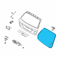 OEM 2001 BMW 325xi Trunk Lid Sealing Diagram - 51-71-7-019-955