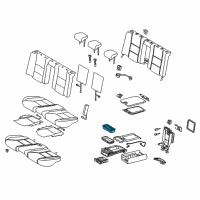 OEM Lexus GS F Switch, Rear Power Seat Diagram - 84923-30310