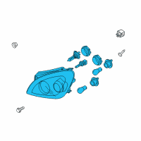 OEM 2007 Kia Rondo Passenger Side Headlight Assembly Diagram - 921021D031