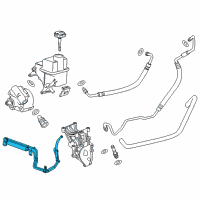 OEM GMC Sierra 3500 HD Power Steering Oil Cooler Diagram - 84006547