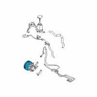 OEM 2003 Pontiac Vibe Pulley, P/S Pump Diagram - 88971030