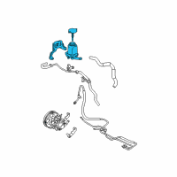 OEM 2005 Pontiac Vibe Reservoir, P/S Fluid Diagram - 88970129